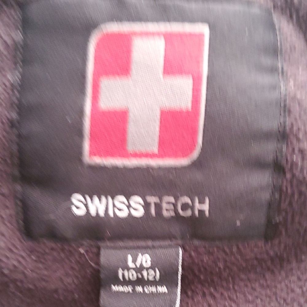 Swiss Tech  Black  Hooded Coat - Picture 9 of 10